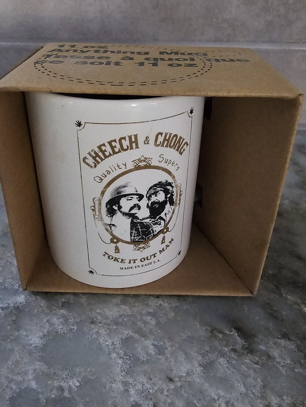 Cheech & Chong Toke It Out Man 11oz Ceramic Coffee Mug Cup New In Box Licensed